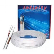 CABO COAXIAL FLEXÍVEL RF 4MM BRANCO 100 METROS 
